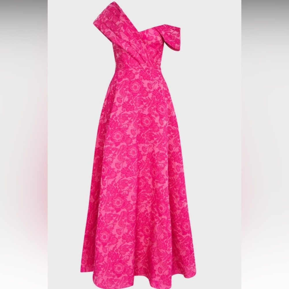 Marlene Cloud Jacquard Gown - Theia size 8